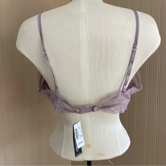La Vie En Rose Lavender Satin Bra Sleep Top Women’s Size XXL New With Tags - Picture 4 of 5